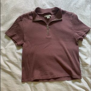 American eagle quarter zip colored top